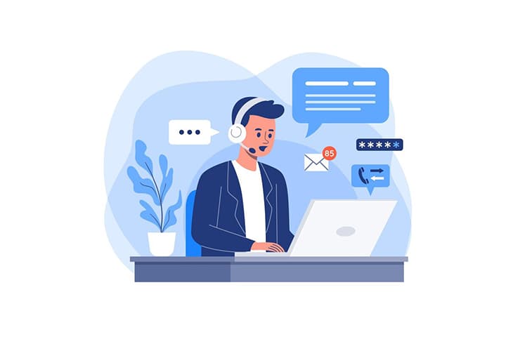 پشتیبانی انسانی از مشتریان