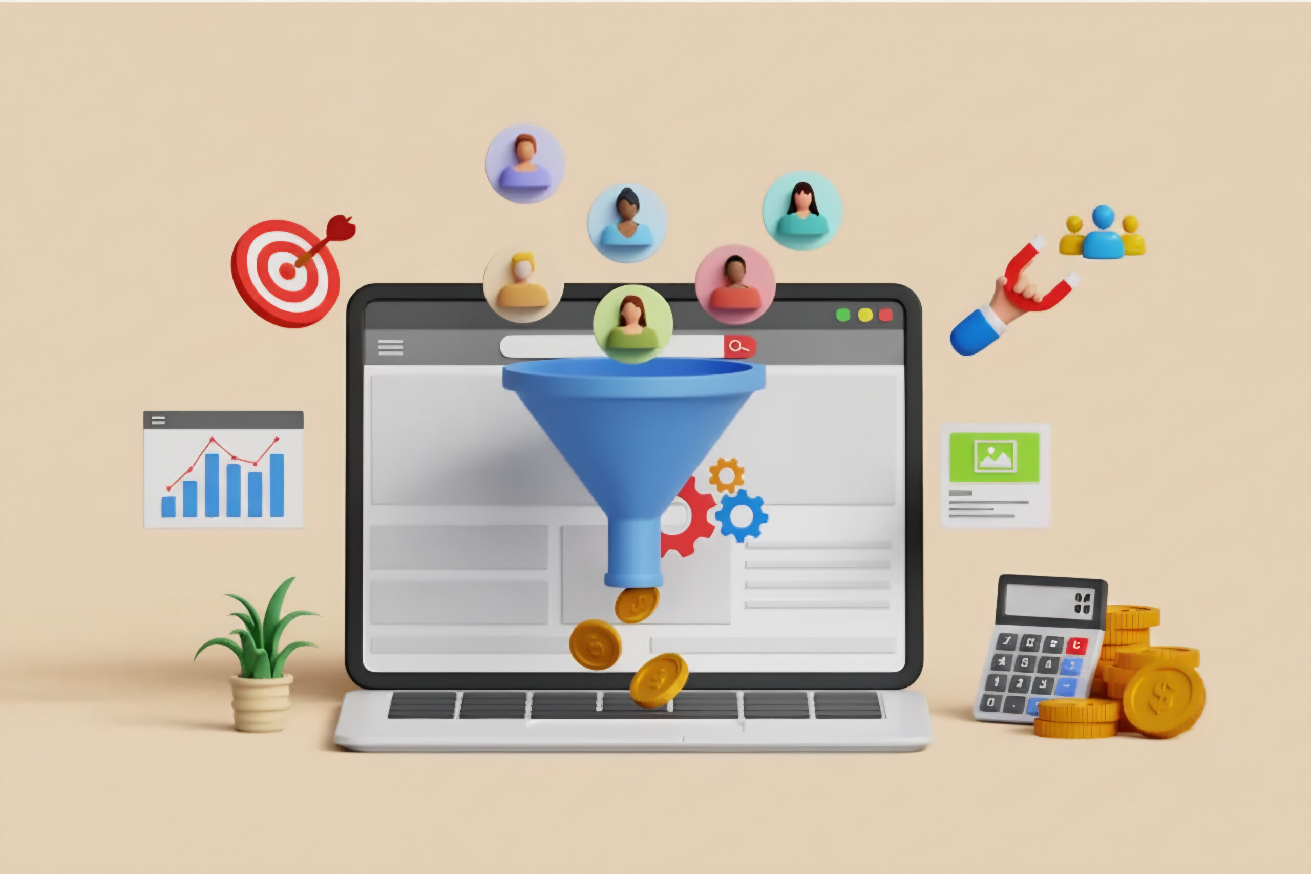 مراحل قیف بازاریابی تعاملی